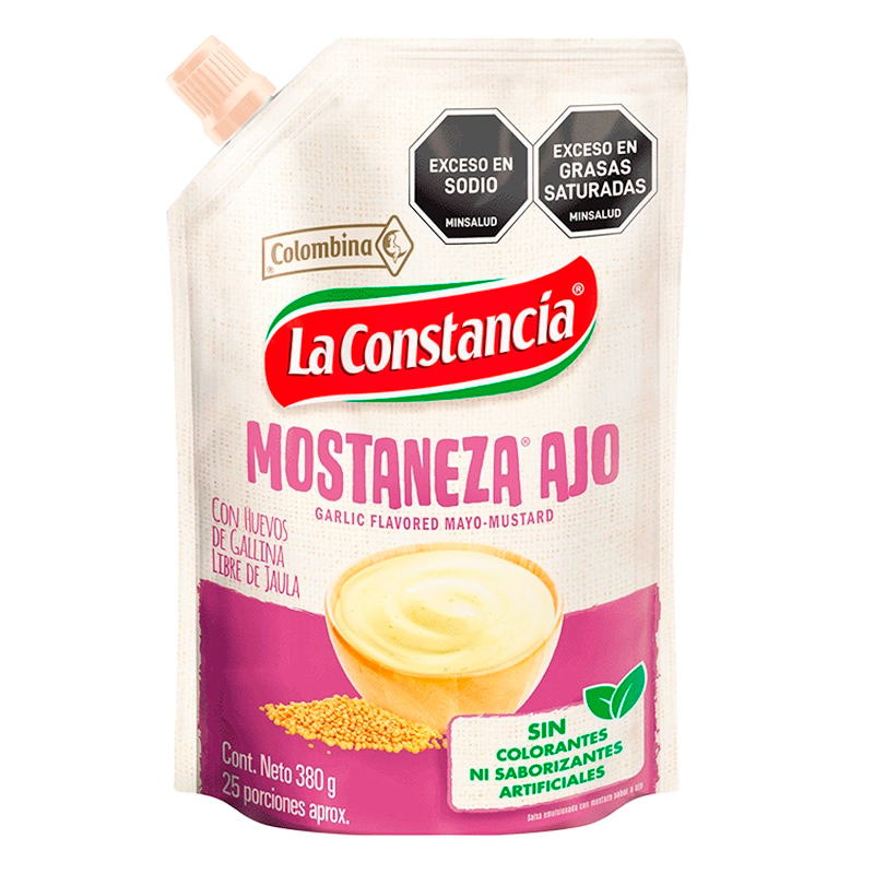 MOSTANEZA AJO LA CONSTANCIA X 380 GR